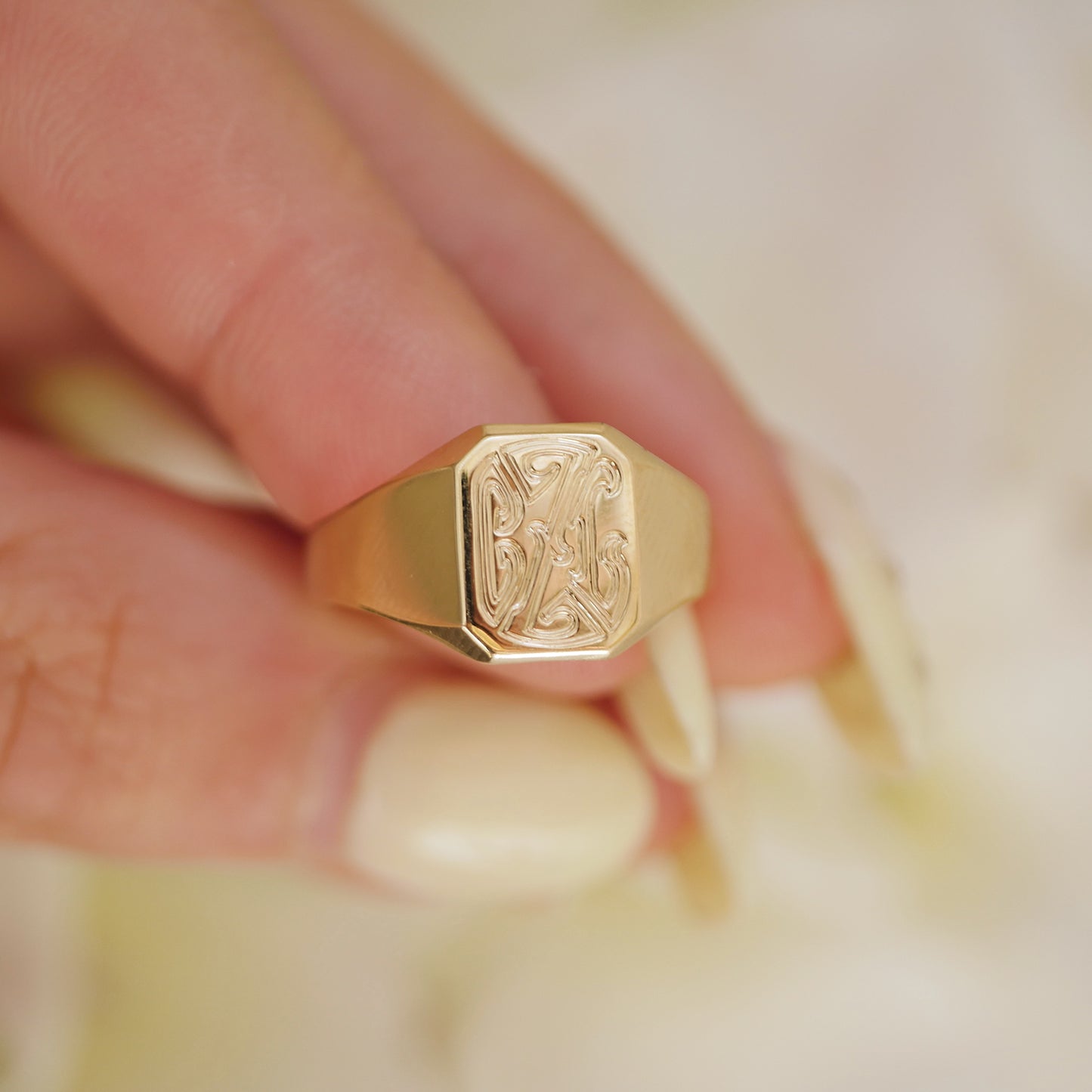 Custom Gold Signet Ring