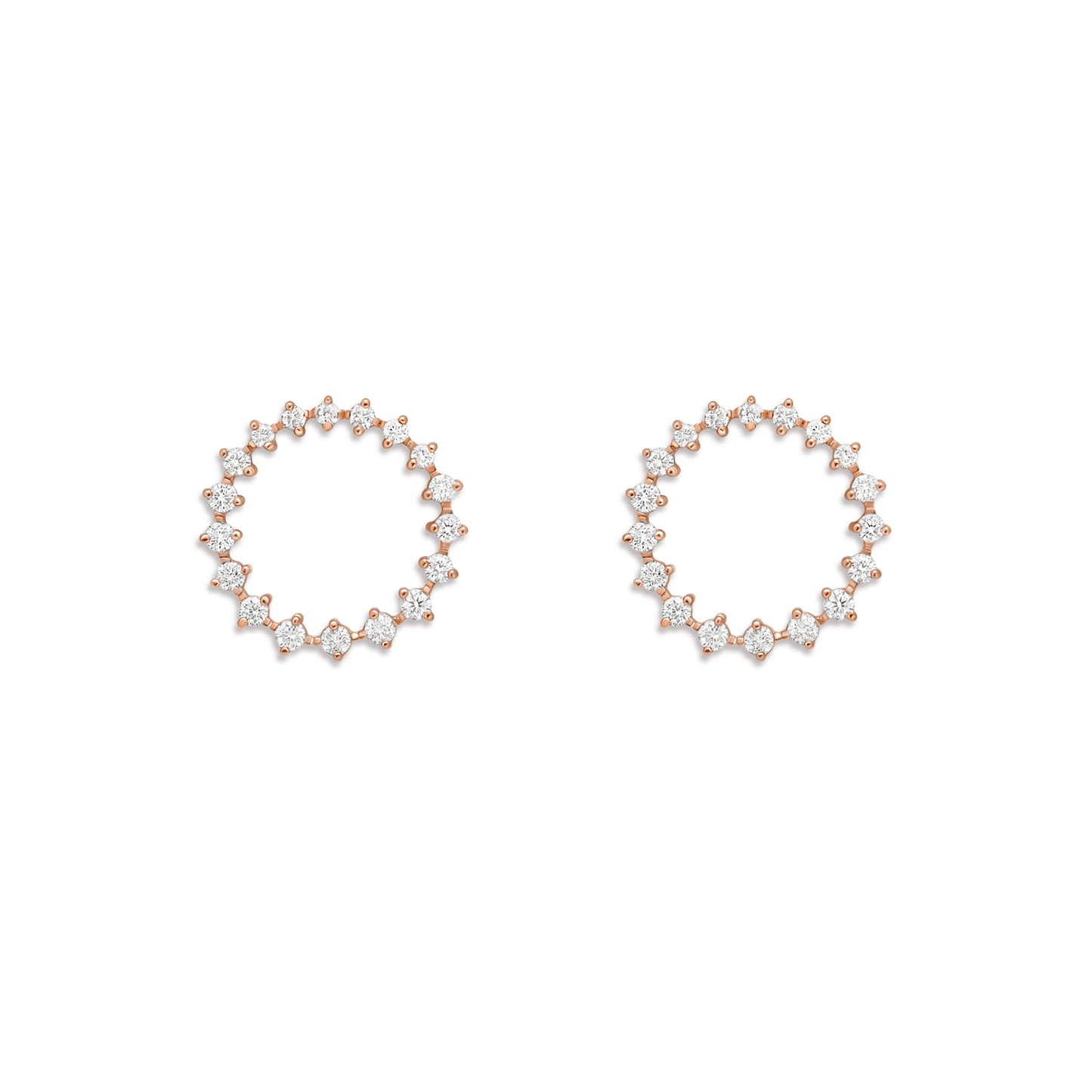 Diamond Wreath Stud Earrings