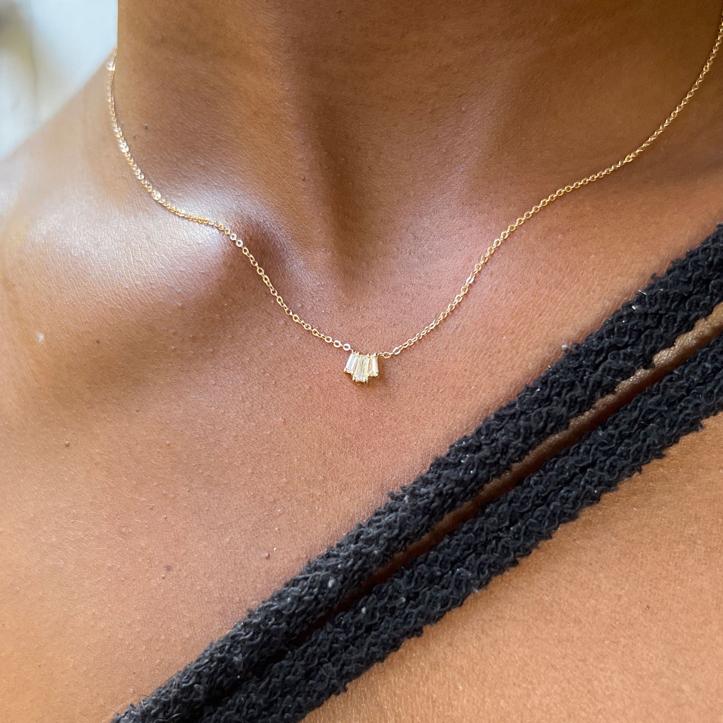 Baguette Diamond Mosaic Pendant