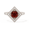 Diamond Shape Halo Round