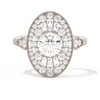 Oval Ballerina Round Center 1.00 ctw.