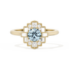 Square Deco with Round Brilliant Cut