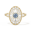 Oval Ballerina Round Center 0.35 ctw