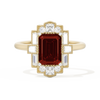 Rectangular Deco with 8x6 Emerald Cut