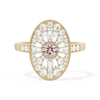 Oval Ballerina Round Center 0.35 ctw