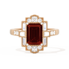 Rectangular Deco with 8x6 Emerald Cut