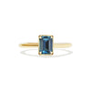 1.57 ctw Emerald Cut Teal Sapphire