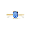 1.64 ctw Emerald Cut Vibrant Blue Sapphire