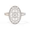 Oval Ballerina Round Center 0.35 ctw