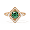 Diamond Shape Halo Round