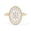Oval Ballerina Round Center 0.35 ctw