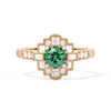 Square Deco with Round Brilliant Cut