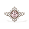 Diamond Shape Halo Round