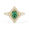 Diamond Shape Halo Oval