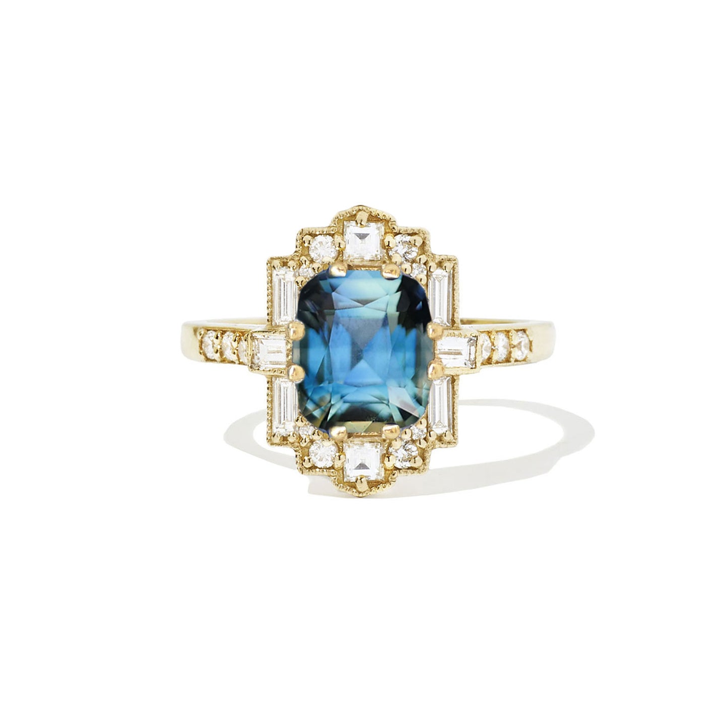 2.02 ctw Cushion Bicolor Sapphire