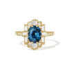 2.63 ctw Oval Teal Blue Sapphire