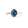 2.63 ctw Oval Teal Blue Sapphire