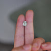 2.70 ctw Emerald Cut Light Grey Green Sapphire