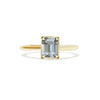 2.70 ctw Emerald Cut Light Grey Green Sapphire