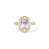 2.98 ctw Radiant Pastel Pink Purple Sapphire