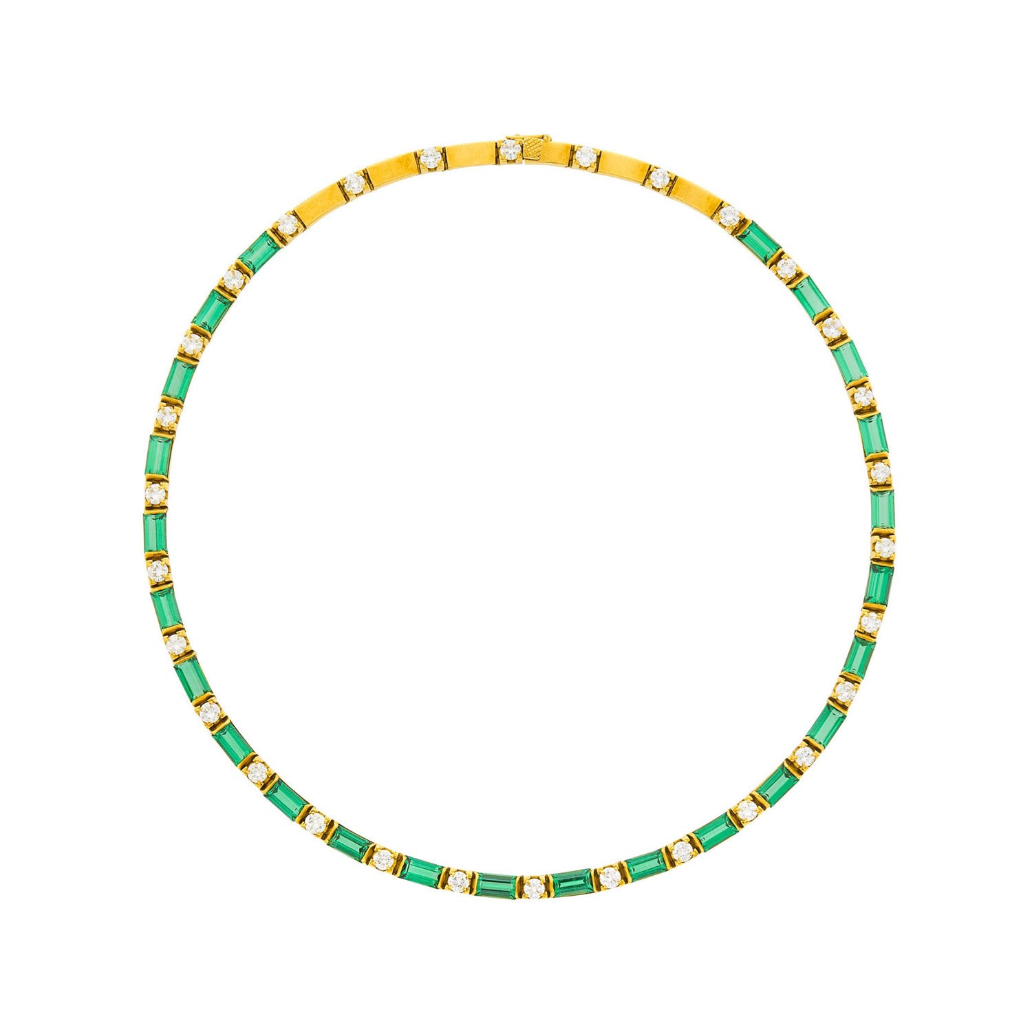 Vintage Tourmaline and Diamond Necklace
