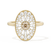 Oval Ballerina Round Center 0.35 ctw