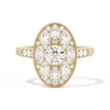Round with Feather Marquise