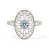 Oval Ballerina Round Center 0.35 ctw