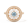 Pear & Baguette Round with Halo