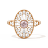 Oval Ballerina Round Center 0.35 ctw