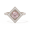 Diamond Shape Halo Round