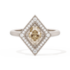 Diamond Shape Halo Oval