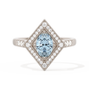 Diamond Shape Halo Oval