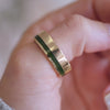 Custom Jade Inlay Wedding Ring