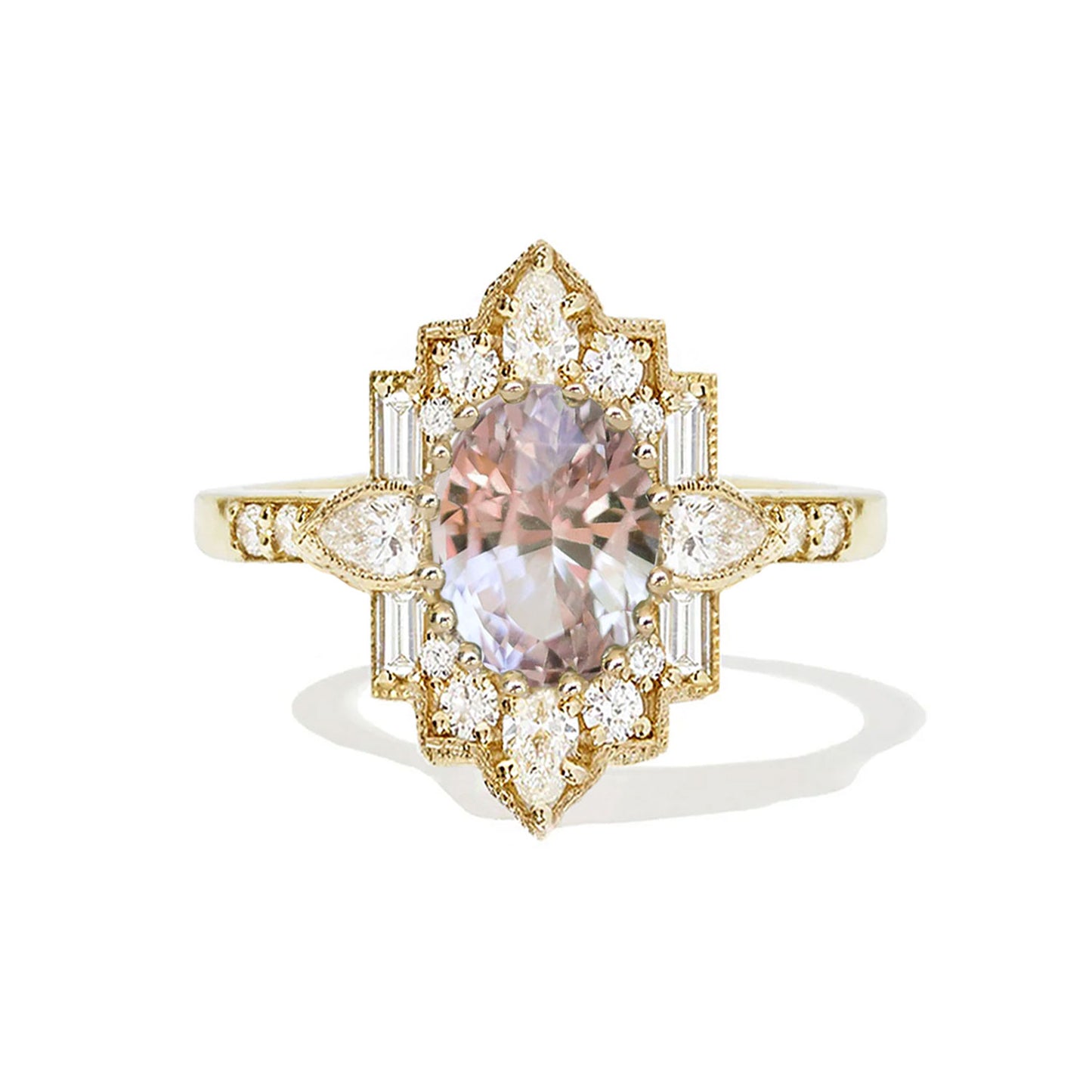 3.12 ctw Oval Padparadscha Sapphire
