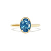 3.62 Oval Cut Opalescent Teal Sapphire