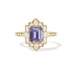3.67 ctw Emerald Cut Smokey Purple Sapphire