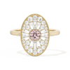 Oval Ballerina Round Center 0.35 ctw