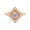 Diamond Shape Halo Round