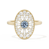 Oval Ballerina Round Center 0.35 ctw