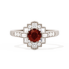 Square Deco with Round Brilliant Cut