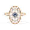 Oval Ballerina Round Center 0.35 ctw
