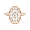 Oval Ballerina Round Center 0.35 ctw