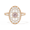 Oval Ballerina Round Center 0.35 ctw