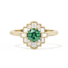 Square Deco with Round Brilliant Cut