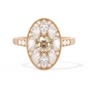 Round with Feather Marquise