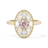 Round with Feather Marquise