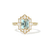4.79 Antique Cushion Cut Light Green Sapphire