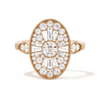 Oval Ballerina Round Center 0.35 ctw