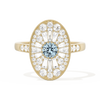 Oval Ballerina Round Center 0.35 ctw